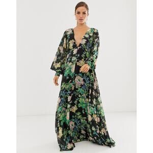 ASOS Edition Blouson Sleeve Maxi